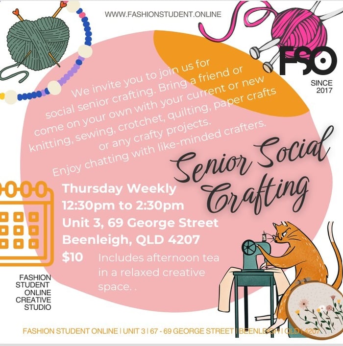 FSO Senior Social Crafting Session  image